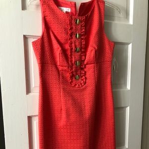 Size 8 Tangerine colored London Times dress